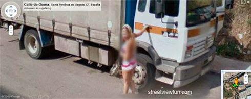 Fotos de gostosas no Google street view 12