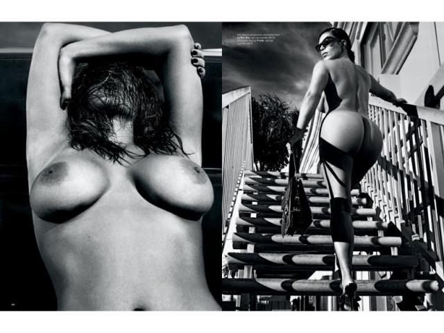 Fotos da Kim Kardashian nua na Love Magazine 2